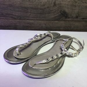 Unisa Silver stone sandals